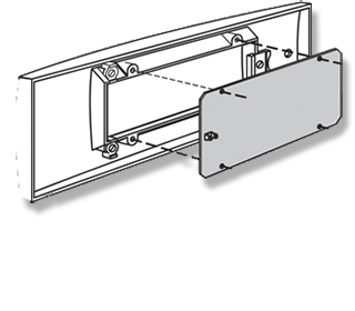 BP-ECK Blindplatte für Erweiterungsdeckel Typ ECK-B