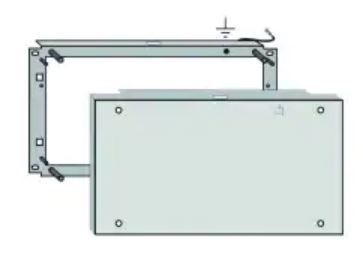 19" BP-6HE 19" Einbaurahmen mit Blindplatte 
