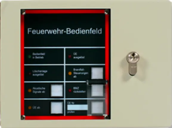 FBF 2003-RS485 Feuerwehrbedienfeld nach DIN 14661 mit Platine ADP-PSW