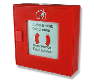 Handfeuermelder nach EN54-11 für NOTIFIER Grenzwert-Brandmelderzentralen