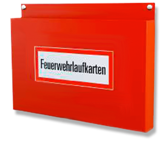Feuerwehrlaufkartenhalter für 100 Karten im DIN A3-Querformat