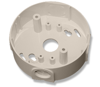 Montagesockelzusatz für aP-Montage zur Kabeleinführung mit PG-Verschraubung