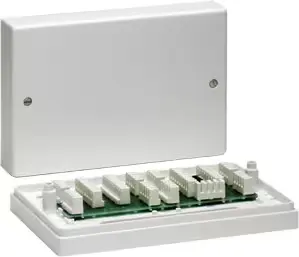 Verteiler LSA, 2x32 Klemmen, ws, VdS-Nr.: G187002