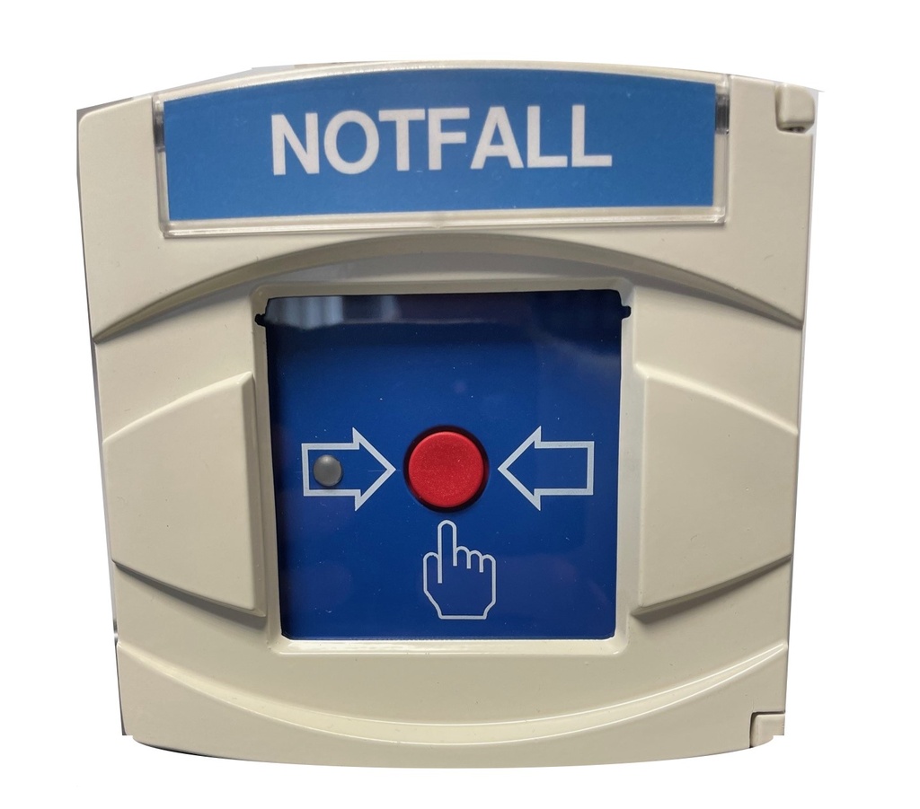 Weißer Handfeuermelder mit Isolator für den Notifier - Ringbus