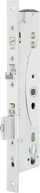 MEDIATOR® Schloss, Rohrrahmen-Version; Dornm. 35 mm; Entf. 92 mm; Vollstift 8-9 mm; Stulp 24 mm eckig