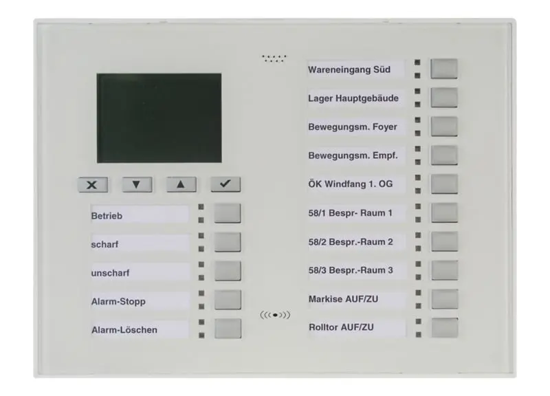 LED/LCD Bedienteil, weiß, f. MB-Secure
