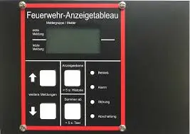 Feuerwehrbedienfeld FBF4000 ohne Gehäuse mit Flachbandkabel zum FAT4000             
