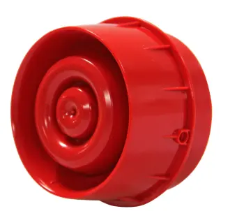 Ringbusgespeiste akustische Funk-Wandsirene rot