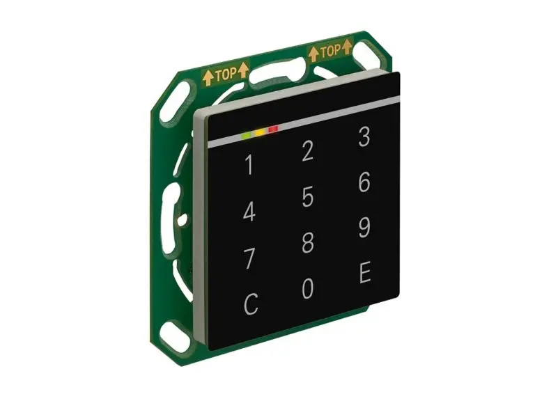 Insertic-55 Leser mit Tastatur, schwarz, Multi-ISO und Bluetooth-fähig, RS-485 Modulbus.