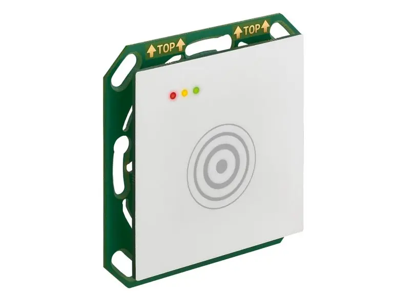 Insertic-60 Leser ohne Tastatur, weiß, Multi-ISO und Bluetooth-fähig, RS-485 Modulbus.