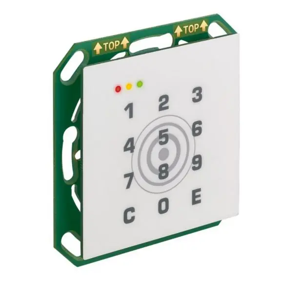 Insertic-60 Leser mit Tastatur, weiß, Multi-ISO und Bluetooth-fähig, RS-485 Modulbus.