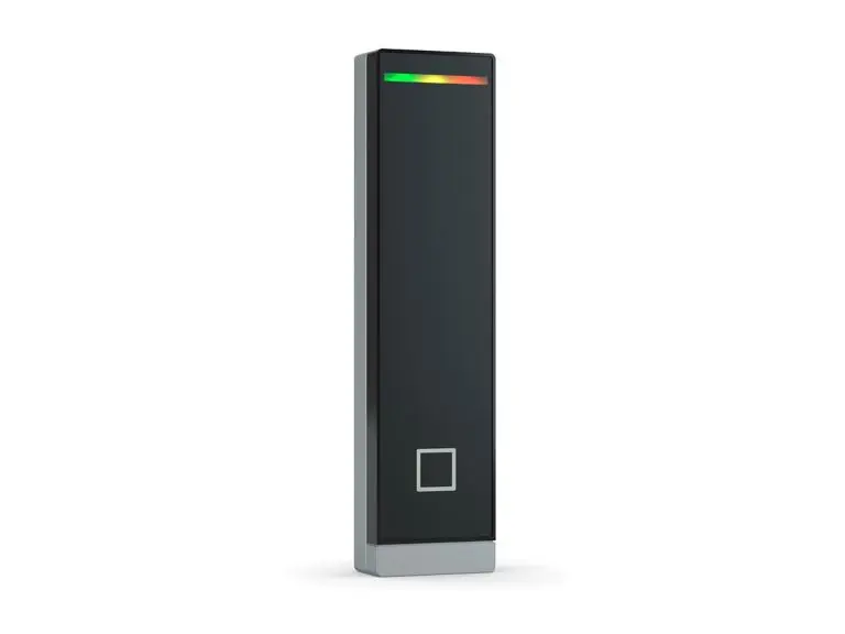 Insertic Touch Zarge Pfostenleser ohne Tastatur: schwarz (RAL 9005) und weiß-Aluminium (RAL 9006): Multi-ISO- und Bluetooth-fähig: RS-485 Modulbus