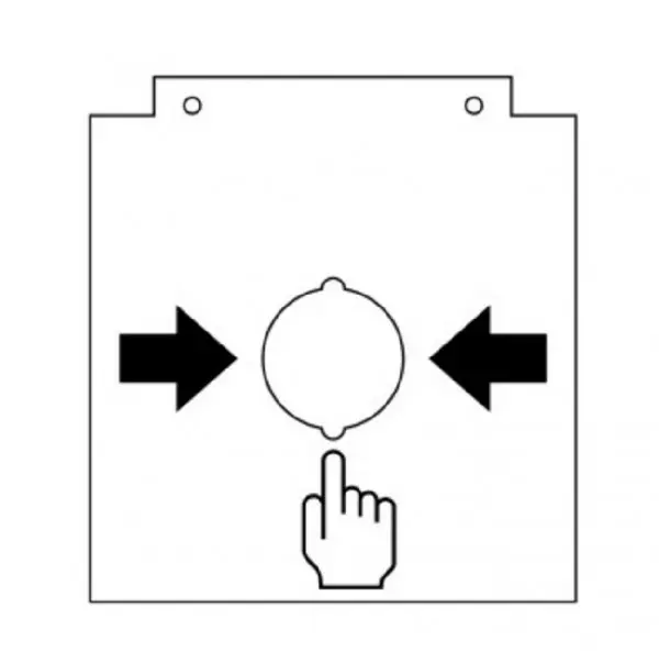Bedienfeldfolie für große Handmelder 80490x, 1 VE = 10 Stck.