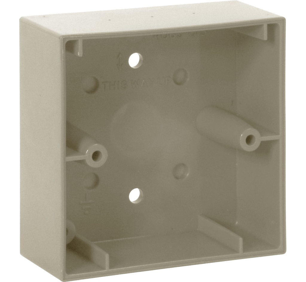 Montagegehäuse aP für kleinen MCP, grau ähnlich RAL 7035