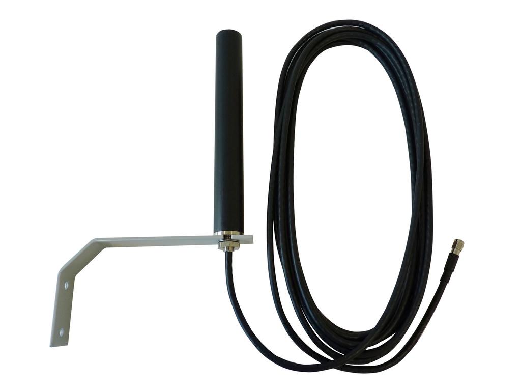 Außenantenne auf Montagewinkel mit 10m Antennenkabel