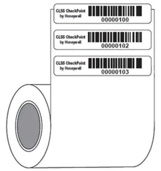 CLSS CheckPoint Barcode Label, 1000 Stck