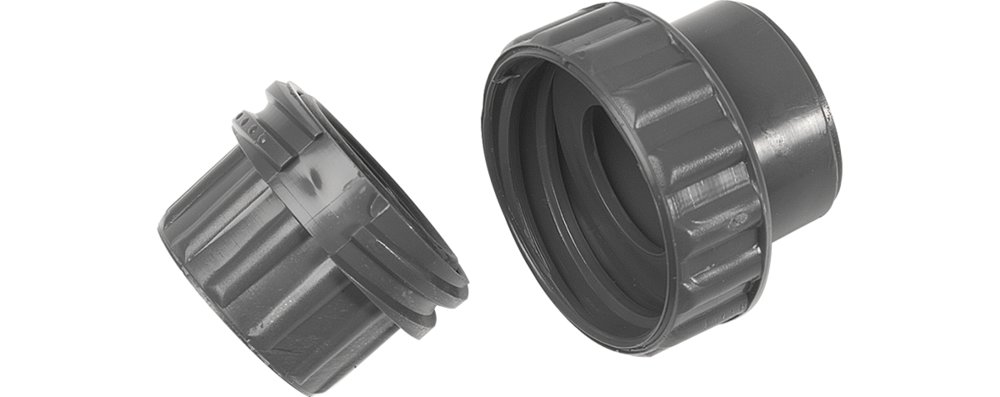 ABS Rohrverschraubung 25mm, lösbar, 1 VE = 10 Stck.