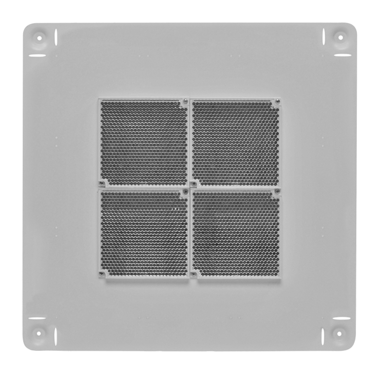 Montageplatte mit 4 Prismenreflektoren TFBX-MP-S4