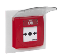 Montagerahmen für kleine Handmelder, rot und weiß