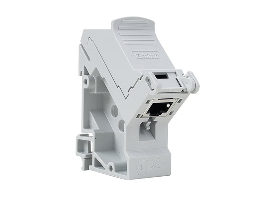 [581340] Peripherie-Klemme für Hutschiene (Adapterbox Cat5 -> RJ45)