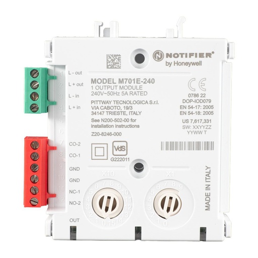 [M701E-240] Steuermodul für Netzspannung für den NOTIFIER Ringbus