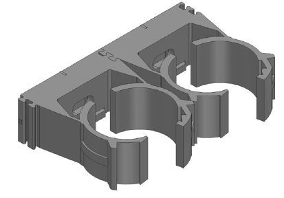 [761537.20] Befestigungsschelle für 25-mm-Rohr (ABS), 1 VE = 100 Stck.