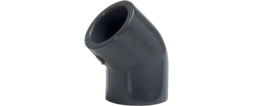 [PIP-006-G] ABS 45° Winkel, GRAU, 1 VE = 10 Stck.