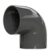 [PIP-017-G] 90° Winkel ABS 25 mm, GRAU, 1 VE = 10 Stck.