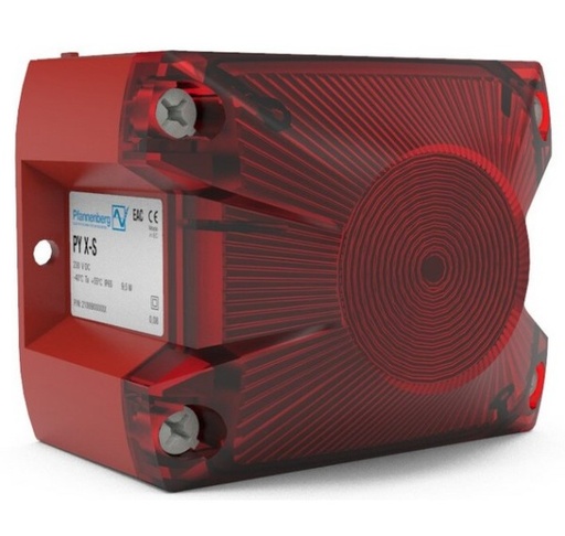 [53749] Blitzleuchte PYRA PY X S 05 24V DC rot/rot