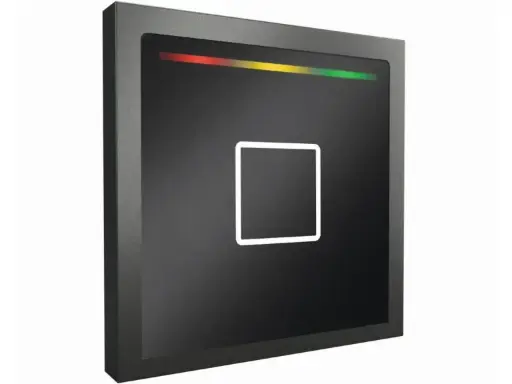 [PST00BA.63] Siedle Touch Lesegerät ohne Tastatur: schwarz (RAL 9005) mit anthrazitfarbenem Siedle-Rahmen: Multi-ISO- und Bluetooth-fähig: RS-485-Modulbus
