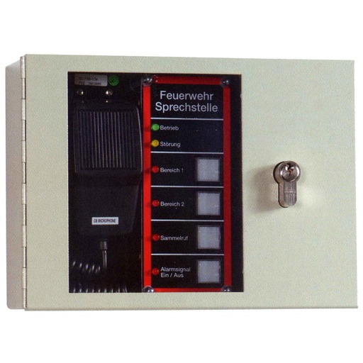 [712134] MTP-FW4G - Feuerwehrsprechstelle im Gehäuse für SASKIA 1