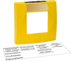 [704902] Gehäuse mit Glas, gelb, ähnlich RAL 1021