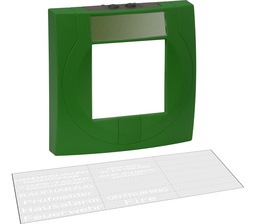 [704904] Gehäuse mit Glas, grün, ähnlich RAL 6002